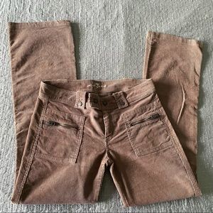 7 for Mankind corduroy pants with zipper accent